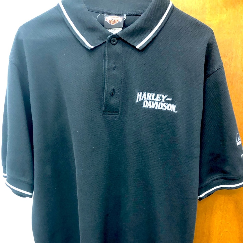 Harley Davidson Men’s Size L , Polo shirt, Short Sleeve, Pull over